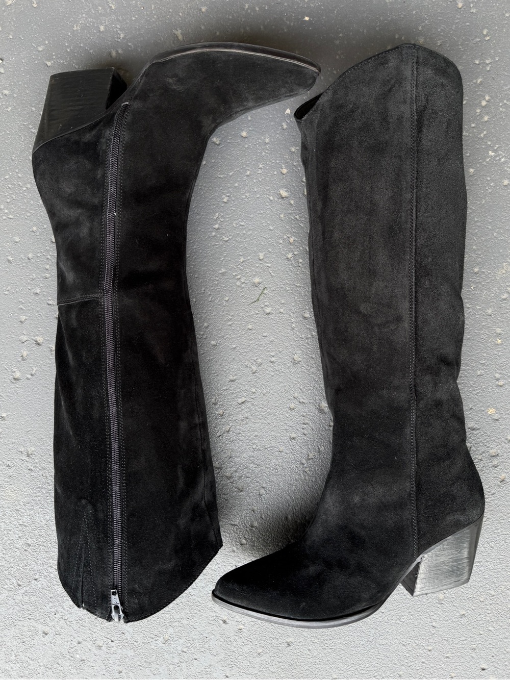Genuine Leather Seychelles Begging You Black Suede Sz 6.5